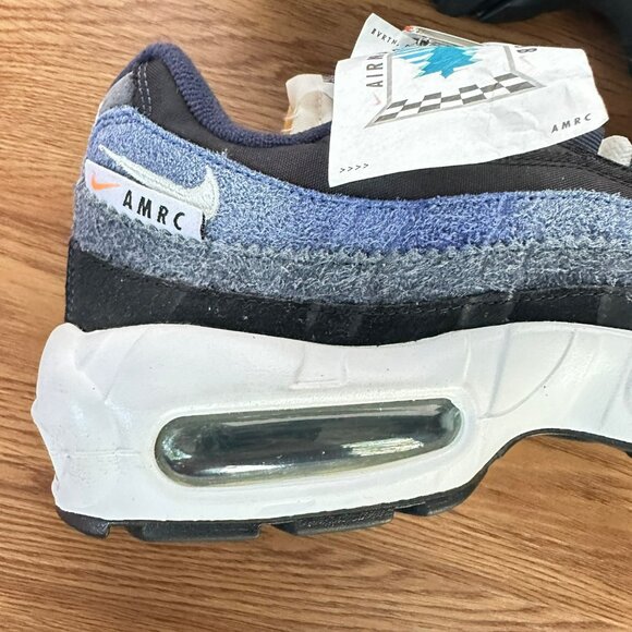 Rare Nike Air Max 95 SE Club Sz 8.5 Mens Shoes Running Black Royal Blue DH2718-0 - Picture 10 of 11